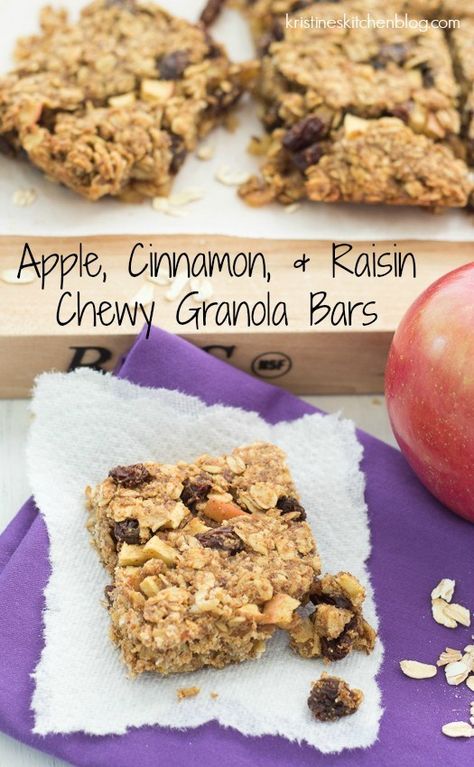 Healthy Granola Bar Recipe, Homemade Healthy Granola, Healthy Granola Bar, Raisin Granola, Healthy Lunchbox Snacks, Granola Bar Recipe Healthy, Homemade Granola Bars Healthy, Kids Recipe, Cinnamon Granola