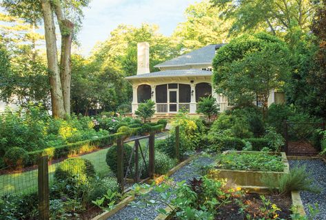 This transformed Peachtree Park backyard is the envy of the neighbors - Atlanta Magazine Biointensive Gardening, Southern Garden, Veg Garden, Mediterranean Garden, Memorial Garden, Gorgeous Gardens, Garden Cottage, Veggie Garden, Garden Gates