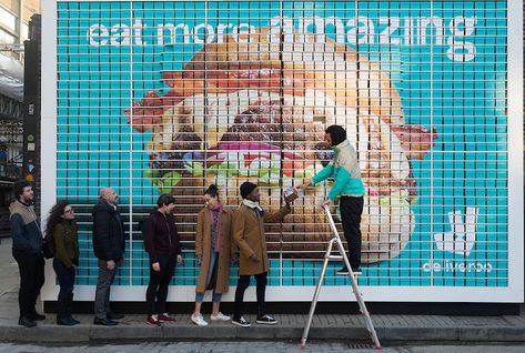 15 of the most creative billboards ever designed - DISCUSS | BLOG | CU Creative Billboard, Mr Kipling, Digital Board, Billboard Advertising, Facial Recognition Technology, Lara Croft Tomb, Hidden Door, 10 Million, Tomb Raider