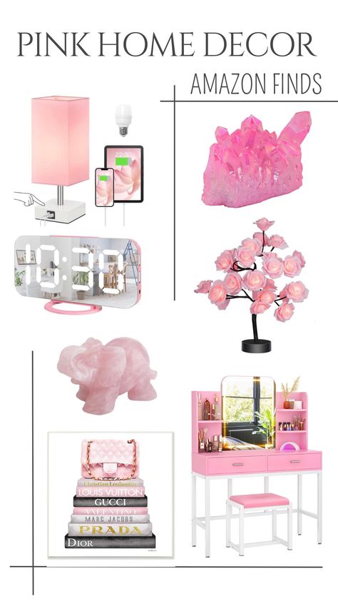 Pink Aesthetic Home, Pink Dorm Rooms, Beach Room Decor, Esthetician Room Decor, Pink Dorm, Barbie Vibes, Pink Vanity, Luxury Room Bedroom, Hello Kitty Rooms