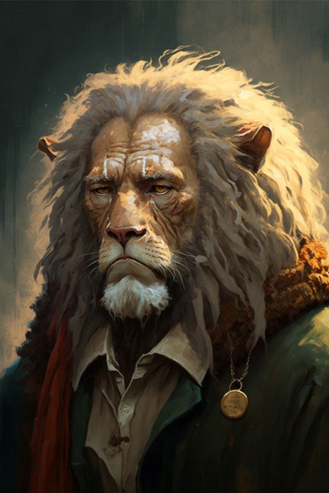 Lion Man Character Design, Dnd Leonin Character Art, Dnd Leonin, Leonin Dnd, Gnoll Character Art, Dnd Npc Art, Dnd Races, Dnd Dragons, Fantasy Portraits