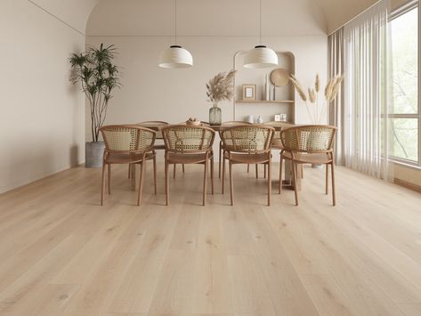 Herringbone Vinyl Plank Flooring, Dark Wooden Furniture, Brown Laminate Flooring, Light Oak Floors, Light Wooden Floor, Wood Floor Design, Dining Interior, Oak Laminate Flooring, Laminate Floors