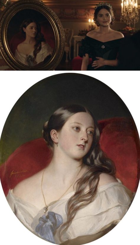 Reel vs real: Winterhalter's portrait of Victoria. Franz Xavier Winterhalter, Prins Albert, Franz Xaver Winterhalter, Victoria Reign, Young Queen Victoria, Era Victoria, Victorian Times, Her Majesty The Queen, Prince Albert