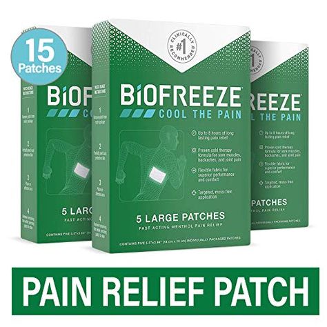 Back Pain Relief Exercises, Calf Pain, Exercises Back, Pain Relief Patches, Pain Relief Cream, Everyday Routine, Cold Therapy, Back Pain Relief, Patch Design