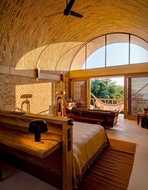 Casona Sforza Hotel Quonset Hut, Brick Arch, Tropical Resort, Dome House, Handcrafted Decor, Hot Tub Outdoor, Boutique Hotel, Outdoor Bed, Beach House