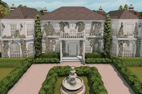 Westbury Golf Club | Patreon Sims 4 Golf Cc, Sims 4 Country Club Cc, Sims 4 Fountain Cc, Sims 4 Ballroom, Sims 4 Country Club, Sims 4 Townhouse, Sims Lots, Brindleton Bay, Lotes The Sims 4