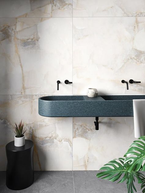 Extra Large Wall Tiles Large Bathroom Tiles, Extra Large Bathroom, Brick Effect Wall Tiles, Hexagon Wall Tiles, Extravagant Homes, Patterned Wall Tiles, Onyx Tile, Kitchen Splashback Tiles, Victorian Floor Tiles