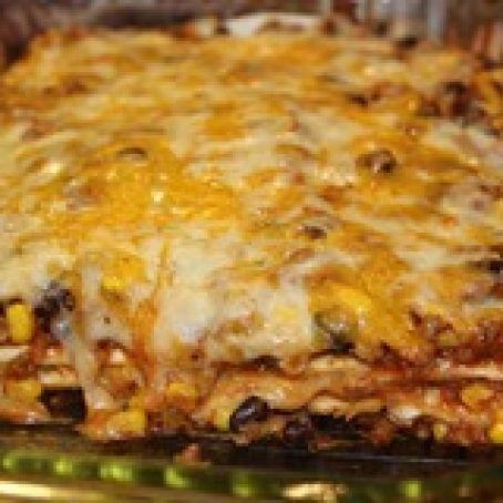 Quesadilla Casserole Recipe - (4.3/5) Quesadilla Casserole, Mexican Lasagna, Fabulous Foods, Mexican Dishes, Casserole Dish, Freezer Meals, Tortillas, Main Dish Recipes, Om Nom