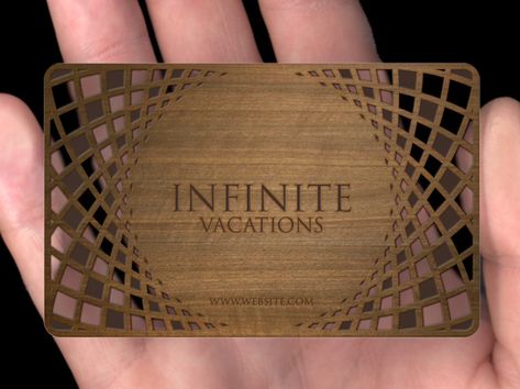 Laser Cut Business Cards, Innovative Business Cards, Wooden Business Card, Wood Business Cards, Business Name Ideas, Woodworking Tools Workshop, Metal Business Cards, Routeur Cnc, Graphisches Design