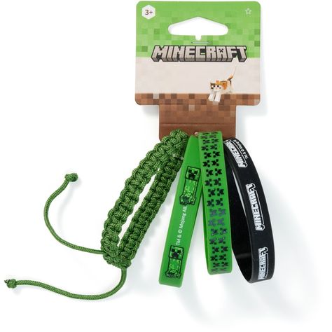 Add some Minecraft fun to their accessories collection with the Minecraft Bracelets 4 Pack. Featuring a variety of designs and prints, the bracelets are the perfect addition to their outfits. Minecraft Bracelet, Minecraft Merch, Minecraft Merchandise, Hellboy Tattoo, Silly Clothes, Green Bracelet, Kids Bracelets, Scene Emo, Accessories Collection