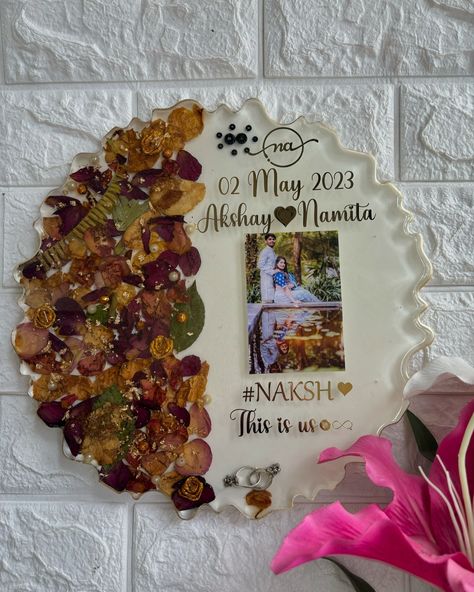 Wedding Garland Preservation in 12’ inch Resin frame ✨ Sizes are available Dm to know more 🌱 Resin photo frame, bangalore, bangalore art, resin art bangalore, wedding memories preservation #resinartistbangalore #bangaloreresinworkshop #resinclasses #resinonlineworkshop #weddingideas #gift #giftideas Resin Art Photo Frame, Bangalore Art, Photo Frame For Wedding, Bangalore Wedding, Resin Photo Frame, Resin Photo, Wedding Garland, Resin Frame, Art Resin