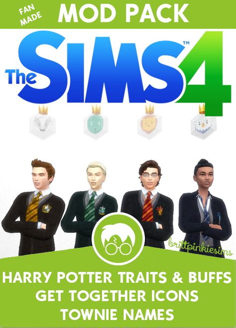 Brittpinkiesims: Harry Potter Mod Pack • Sims 4 Downloads Sims 4 Harry Potter, The Sims 4 Pack, Los Sims 4 Mods, Sims 4 Traits, Sims Packs, Pelo Sims, The Sims 4 Packs, Sims 4 Game Mods, Sims 4 Mm Cc