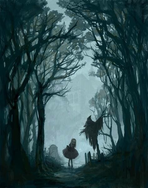 Witch Woods, Forest Sanctuary, Forest Dark, Forest Drawing, Dark Fairytale, Spooky Trees, Forest Illustration, Forest Path, Forest Painting