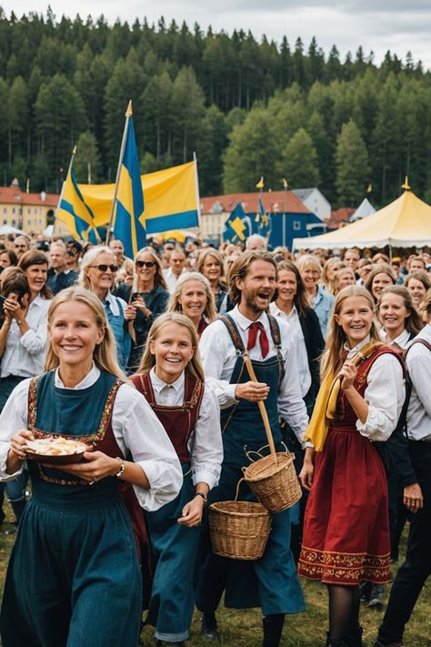 5 Exciting Swedish Cultural Festivals You Need to Experience! Sweden Culture, Sweden People, Swedish Dance, Swedish People, Stockholm Food, Santa Lucia Day, Swedish Culture, Swedish Traditions, Cultural Festival