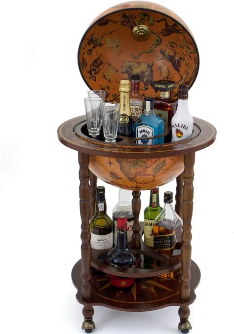 Art 40 "Made in Italy" Bar Globe by Zoffoli with Certificate of Authenticity: Amazon.co.uk: Kitchen & Home Globe Drinks Cabinet, Globe Bar Cart, Drinks Globe, Globe Bar, Italian Bar, Globe Art, Beautiful Bars, Drinks Cabinet, Design Toscano