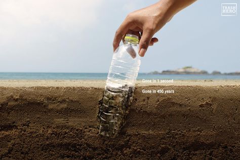 Trash Hero Print Advert By Leo Burnett: Sand, Soil, Sea | Ads of the World™ Pollution Poster, Soil Pollution, Creative Advertising Campaign, Street Marketing, Plastic Pollution, Creative Ads, Creative Advertising, Advertising Campaign, Advertising Design