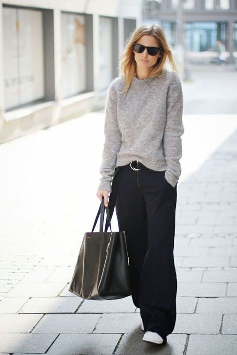 in-winters-335x500 Top 20 Ways to Style Palazzo Pants with Sneakers for Women Urban Street Style, Looks Street Style, Outfit Trends, Mode Inspo, Celine Bag, 가을 패션, Fashion Mode, Looks Style, Mode Inspiration