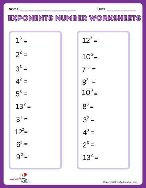 Exponents Worksheet, Negative Exponents, Exponent Worksheets, Triangle Worksheet, Grade 6 Math, Right Triangle, Alphabet Images, Addition Worksheets, Number Worksheets