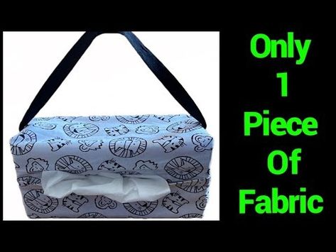 (5) How To Make Tissue Box Cover Holder For Car From 1 Piece Of Fabric / Easy Tutorial @TheTwinsDay - YouTube Diy Tissue Holder For Car, Diy Kleenex Holder For Car, Fabric Kleenex Box Cover Patterns, Car Tissue Box Holder, Tissue Box Holder For Car, Car Kleenex Holder Diy, Hanging Tissue Box Holder Diy, Car Tissue Holder Diy, Tissue Box Covers Fabric