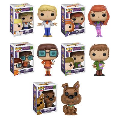 Get the original ghostbusters with the Scooby-Doo Pop! Vinyl Figures.  Long before proton packs and containment units, this group of meddlesome kids and their lovable dog was busting ghosts with nothing more than a handful of Scooby Snacks and a van with a gaudy paintjob. Sure, most of the gho Игрушки Funko Pop, Funko Pop Display, Funky Pop, Pop Figurine, Funko Pop Dolls, Pop Characters, Funk Pop, Funko Pop Toys, Funko Pop Collection