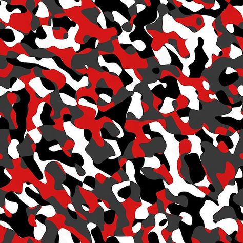 Black Red White Grey Camouflage Camo Pattern Red And Black Camouflage Wallpaper, White Camo Wallpaper, Tumbler Prints, Camouflage Wallpaper, Male Body Drawing, Black And White Camo, Camo Wallpaper, Red Camo, Dad Tattoos