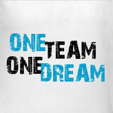 One Team One Dream customizable sports team t-shirt template. Choose from fashionable products like Bella, American Apparel, Next Level, Hanes and more. Junior sizes too! Great prices and unbeatable print quality and customer service. Free 10-day shipping in the U.S. One Team One Dream School Theme, Sports Thoughts, Team Work Pictures, Team Spirit Ideas, Meeting Room Design Creative, Quality Slogan, One Team One Dream, Teamwork Logo, Slogan Writing