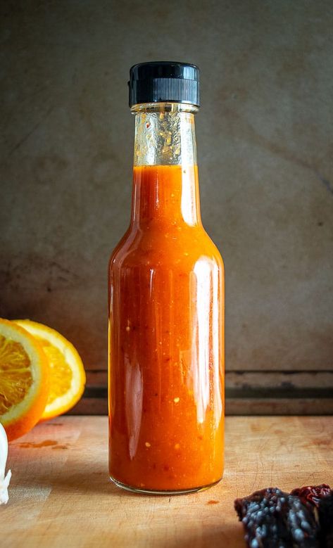 Chipotle Hot Sauce | Mexican Please Chipotle Hot Sauce Recipe, Jalapeno Hot Sauce Recipe, Chipotle Hot Sauce, Asian Hot Sauce, Thai Peppers, Hot Sauce Recipe, Chili Pepper Recipes, Pepper Sauce Recipe, Homemade Chipotle