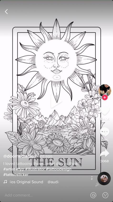 Tarot Card Tattoo, Card Tattoo, Love Tattoos, Tattoo Stickers, Tarot Card, Tattoos And Piercings, Flower Designs, Tatting, Tattoo Ideas