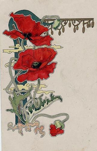 Fiori Art Deco, Fleurs Art Nouveau, Motifs Art Nouveau, Illustration Art Nouveau, Mucha Art, Motif Art Deco, Art Nouveau Illustration, Art Nouveau Flowers, Blog Art