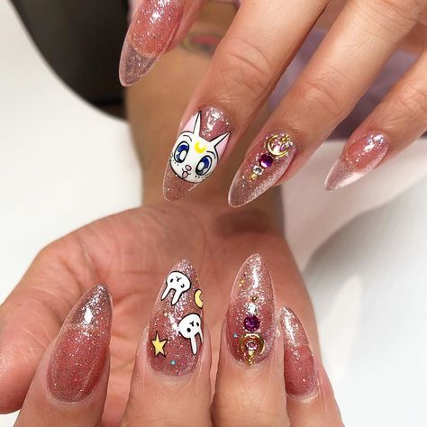 Vanessa Cooper, Sailor Moon Nails, Saylor Moon, La Nails, Sailor Moon Manga, Nails Inspo, Nail Arts, Artist On Instagram, Nail Artist