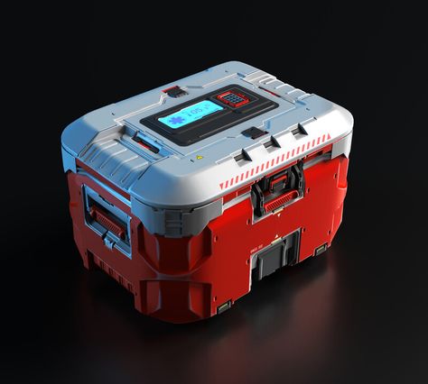 ArtStation - sci_fi_box_3, Oleg_ Ovigon Future Technology Concept, Sci Fi Games, Sci Fi Props, Sci Fi Tech, Hard Surface Modeling, Sci Fi Design, Arte Robot, Game Props, Futuristic Art