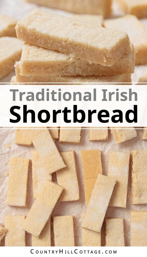 Irish Shortbread Cookies, Irish Shortbread, Cookie Perfection, Irish Cookies, Flag Cookies, Butter Shortbread Cookies, Homemade Shortbread, Irish Desserts, Irish Cooking