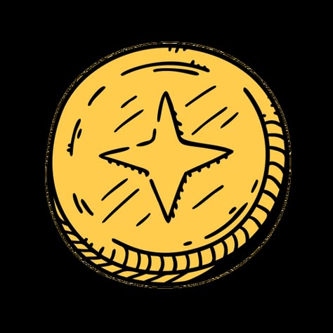 Fictional Currency Design, Money Icon Aesthetic, Coins Drawing, Coins Art Ideas, Coin Drawing, Notion Icons, Roblox Studio, Money Icon, Art Krishna