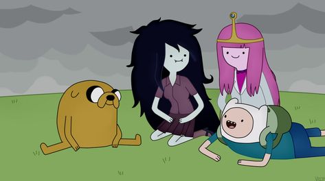 Finn And Princess Bubblegum, Finn And Marceline, Adventure Time Tumblr, Marceline And Princess Bubblegum, Finn And Jake, Marceline And Bubblegum, Finn Jake, Adventure Time Characters, Marceline The Vampire Queen