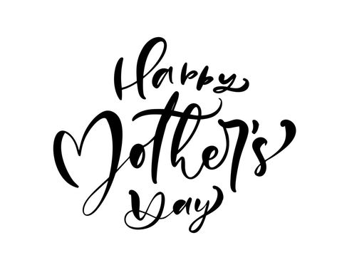 Happy Mothers Day Calligraphy, Happy Mothers Day Images, Brush Pen Lettering, Mothers Day Images, Calligraphy Text, Calligraphy Letters, Brush Pen, Romantic Quotes, Happy Mothers Day