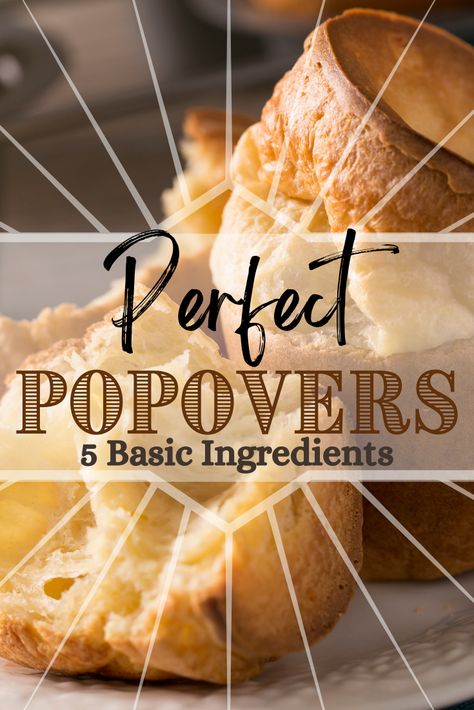 These Popovers are so light and fluffy, no one believes how BASIC the recipe is! 5 simple ingredients you already have in the kitchen and it's DO easy! #popovers #breakfastrecipe #bestbrunch #popoverrecipe Tender Rump Roast, Popovers Recipes, Rump Roast Recipe, Easy Popovers, Homemade Breakfast Recipes, Rump Roast, Popover Recipe, Sweet Roll Recipe, Christmas Breakfast Recipe