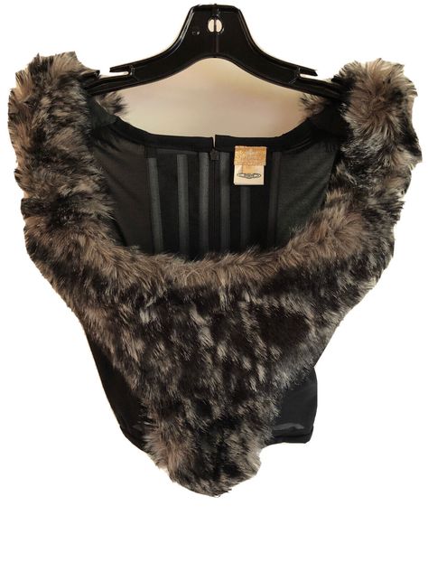 Fur Corset, Vivienne Westwood Corset, Westwood Corset, Vivienne Westwood Tops, Gilles Bensimon, Fur Goods, Corsets Vintage, Mesh Corset, Satin Noir