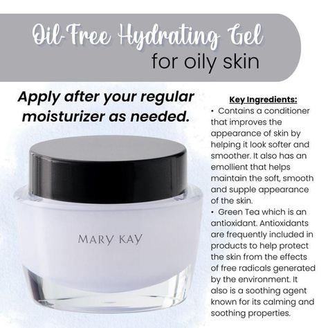 Mary Kay Moisturizer, Mary Kay Skin Care, Firming Eye Cream, Gel Moisturizer, Green Tea Extract, Mens Fragrance, Moisturizer Cream, Mary Kay, Oil Free