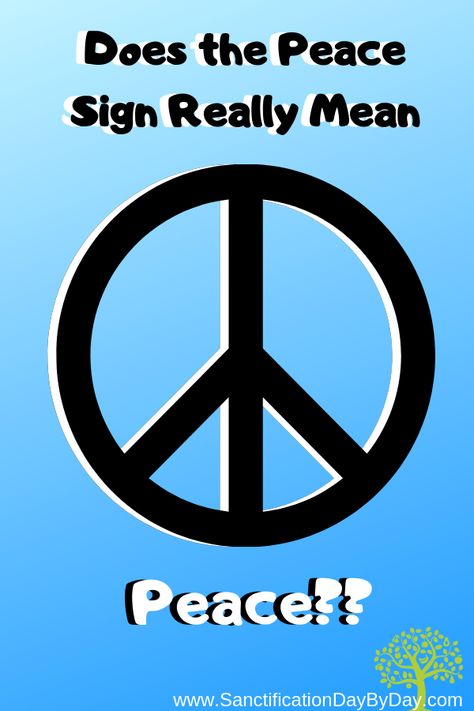 Worldwide the peace sign is known and can be found on millions of different items from clothes, to stickers, to shoes, jewelry to really about anything you can think of. But does it really mean peace?  Where does that symbol really trace back to?  This is what I found…  #SDBD #Peace #Sanctification #LifeWithJesus Peace Symbols Signs, Peace Sign Meaning, Peace Acronym, Vintage Peace Sign, Symbols Of Peace, Peace Sign Symbol, Peace Meaning, Teach Peace, Anti Christianity