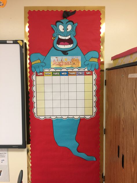 Aladdin Door Decorations, Genie Aladdin, School Board, Classroom Door, Classroom Walls, School Decorations, School Subjects, Aladdin, Classroom Themes