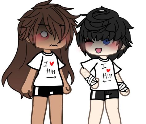 Gacha Pfp Ideas, Gacha Couple Edits, Gacha Life Drawing Base, Gacha Life Couple, Gacha Base Poses Cute, Hoodie Roblox, Gacha Videos, Couples Comics, Cute Nike Outfits