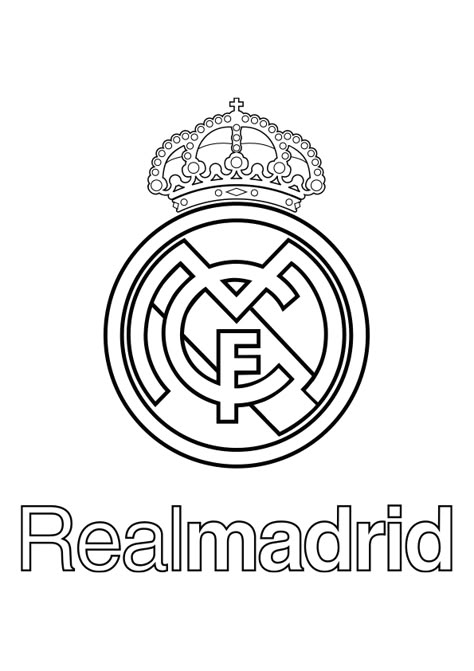 Real Madrid Logo Drawing, Real Madrid Drawing, Real Madirid, Escudo Real Madrid, Read Madrid, Logo Real Madrid, Madrid Aesthetic, Madrid Logo, Outline Pictures