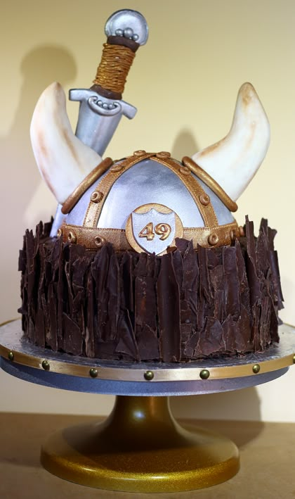 Viking cake – Scrumptious Viking Cake, Viking Birthday, Rice Crispy Treat, Viking Party, Dark Chocolate Bark, Dragon Birthday Parties, Dark Chocolate Cake, Alice In Wonderland Tea Party Birthday, Fantasy Cake