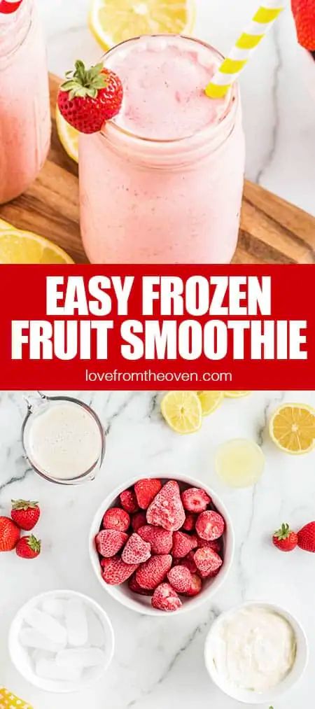 Frozen Strawberry Smoothie, Frozen Smoothie Recipes, Frozen Fruit Smoothie Recipes, Frozen Berry Smoothie, Easy Fruit Smoothie Recipes, Frozen Yogurt Smoothie, Fruit Yogurt Smoothies, Mixed Fruit Smoothie, Blend Jet