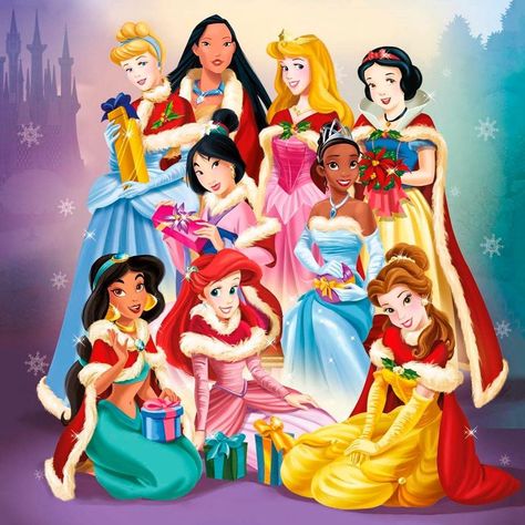 Ultimate Princess Celebration on Instagram: “Merry Christmas! 🎄” Real Disney Princesses, Disney Merry Christmas, Christmas Princess, Disneyland Princess, Disney Princess Artwork, All Disney Princesses, Images Disney, Disney Nerd, Disney Posters