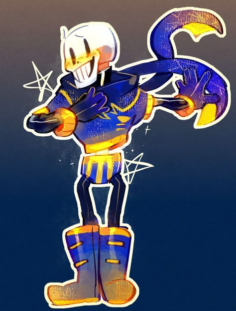 Outertale Papyrus, Silly Skeleton, Ut Art, Undertale Deltarune, Star Child, Profile Art, Sans And Papyrus, Undertale Ships, Horror Themes