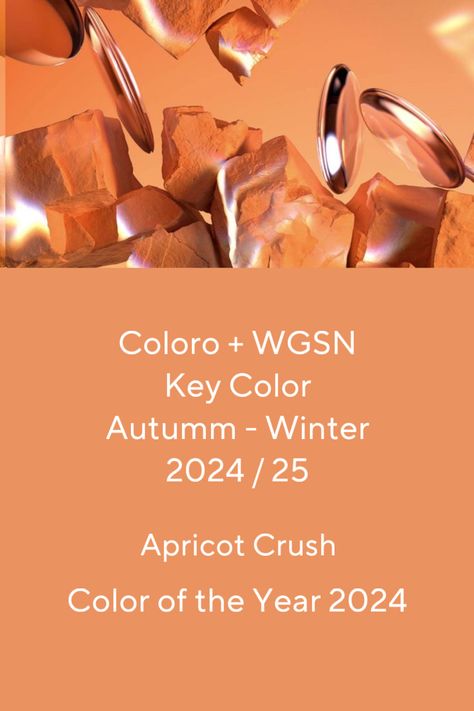 Apricot Crush Color, Color Mixing Chart Acrylic, Apricot Crush, Pantone 2017, Color Mixing Chart, Color Forecasting, Color Trends Fashion, Dress Design Patterns, Pola Sulam