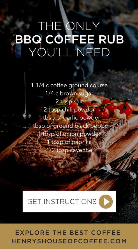 Coffee Marinade For Steak, Coffee Rub Recipe, San Francisco Coffee, Spice Rubs, Coffee Rub, Steak Rubs, Dry Rub Recipes, Dry Rubs, Dry Mixes