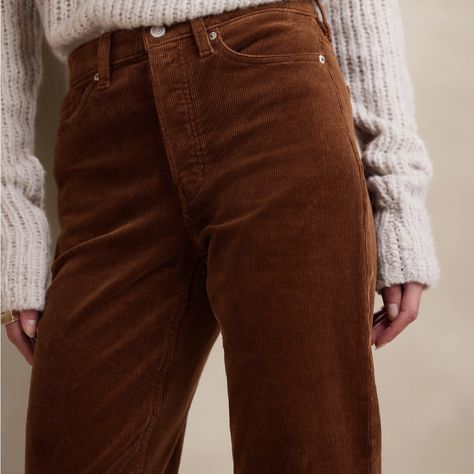 Never Worn. New Season. On Site For $120 And Online Exclusive. Great Quality Corduroy Trousers Outfit, Corduroy Pants Outfit, Animal Print Pants, Corduroy Pant, Earthy Outfits, Straight Trousers, Banana Republic Pants, Wool Pants, Faux Leather Pants