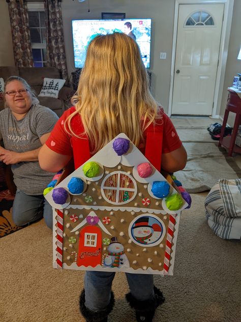 Polar Express Train Cardboard Parade, Polar Express Box Car Ideas, Polar Express Train Box Car Ideas, Polar Express Kid, Gingerbread Costume, Best Ugly Christmas Sweaters, Cardboard Train, Ugly Christmas Sweater Ideas, Box Train